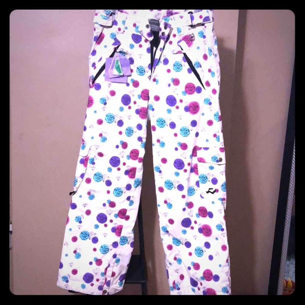 Girls XL Ride snowboarding pants.